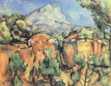 Paul Cezanne Mont Sainte-Victoire Seen from the Quarry at Bibemus (mk09) China oil painting art